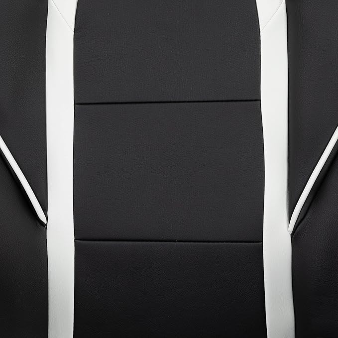 Flash Furniture Optis Black Gaming Desk with Cup Holder/Headphone Hook/Monitor Stand & White Reclining Back/Arms Gaming Chair with Footrest