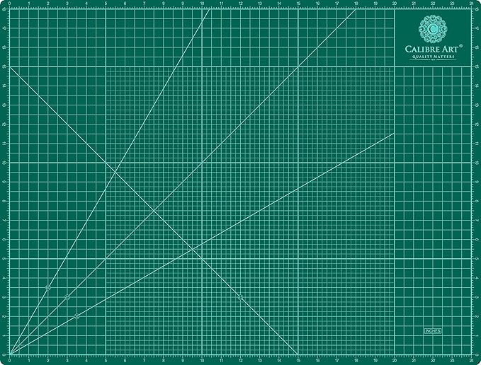 Self Healing Rotary Cutting Mat, Full 18x24, Best for Quilting Sewing | Warp-Proof & Odorless (Not From China)