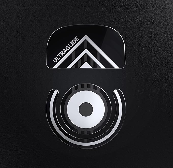 PWNAGE Ultraglide Glass Skates Feet for G Pro X Superlight GPX, Ultra-Smooth and Durable, 3M Adhesive, fit for Gaming Mouse Black and White