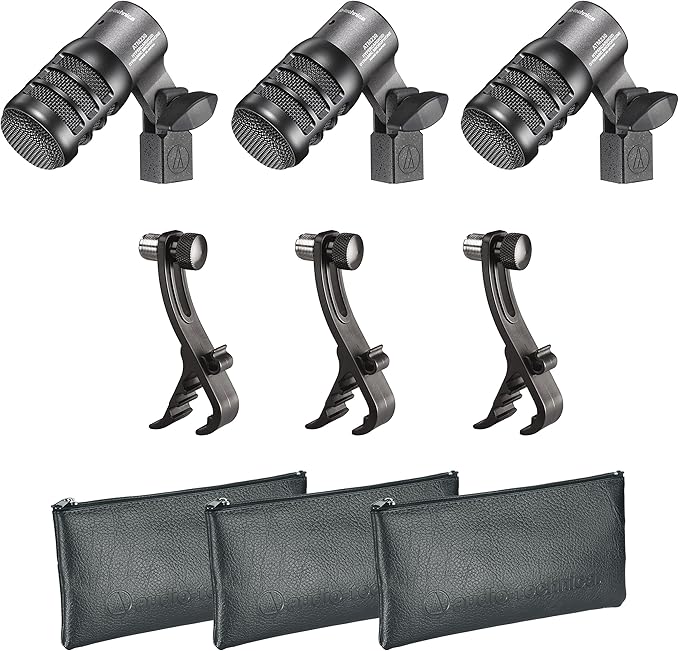 Audio Technica ATM230PK Dynamic Instrument Microphones, 3-Pack