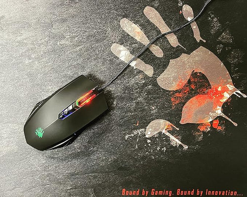 Bloody A70x Optical Gaming Mouse with Light Strike (LK) Switch & Scroll - Fully Programmable and Advance Macros (A70x-MatteBlack)